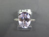 3.84CT DIAMOND & AAA LIGHT AMETHYST 14KT WHITE GOLD OVAL & ROUND FRIENDSHIP RING