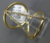 ESTATE LARGE .19CT DIAMOND 14KT YELLOW GOLD 3D CLASSIC V SHAPE FUN RING