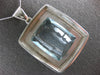 EXTRA LARGE 99.28CT DIAMOND & AAA AQUAMARINE 14KT WHITE GOLD 3D FLOATING PENDANT