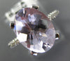 3.84CT DIAMOND & AAA LIGHT AMETHYST 14KT WHITE GOLD OVAL & ROUND FRIENDSHIP RING