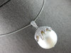 EXTRA LARGE .90CT DIAMOND & AAA SOUTH SEA PEARL 18KT WHITE GOLD FLOATING PENDANT
