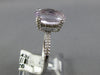 3.84CT DIAMOND & AAA LIGHT AMETHYST 14KT WHITE GOLD OVAL & ROUND FRIENDSHIP RING