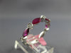 1.22CT DIAMOND & AAA RUBY 18K WHITE GOLD MARQUISE & ROUND SEMI ETERNITY FUN RING