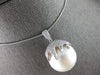 EXTRA LARGE .90CT DIAMOND & AAA SOUTH SEA PEARL 18KT WHITE GOLD FLOATING PENDANT
