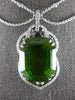 EXTRA LARGE 22CT DIAMOND & AAA PERIDOT 18KT WHITE GOLD 3D BY THE YARD NECKLACE