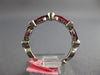 1.22CT DIAMOND & AAA RUBY 18K WHITE GOLD MARQUISE & ROUND SEMI ETERNITY FUN RING