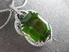 EXTRA LARGE 22CT DIAMOND & AAA PERIDOT 18KT WHITE GOLD 3D BY THE YARD NECKLACE