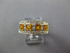 .91CT DIAMOND & AAA CITRINE 14KT YELLOW GOLD 3D SQUARE & ROUND ANNIVERSARY RING