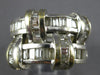 ESTATE 2.60CT DIAMOND 18K WHITE GOLD 3D BAGUETTE MULTI ROW CRISS CROSS LOVE RING