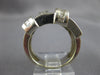 ESTATE 2.60CT DIAMOND 18K WHITE GOLD 3D BAGUETTE MULTI ROW CRISS CROSS LOVE RING