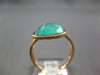 .07CT DIAMOND & AAA GREEN AGATE 14K ROSE GOLD DOUBLE PEAR SHAPE CRISS CROSS RING