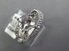 1.32CT DIAMOND & AAA WHITE TOPAZ 14KT WHITE GOLD CUSHION & ROUND FUN LOVE RING