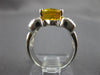 LARGE 4.26CT DIAMOND & AAA YELLOW SAPPHIRE 18KT WHITE GOLD OVAL & ROUND FUN RING