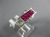 1.82CT DIAMOND & AAA RUBY 18KT WHITE GOLD ROUND & PRINCESS INVISIBLE CROWN RING