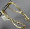 LARGE 2.15CT DIAMOND 18KT YELLOW GOLD 3D INSIDE OUT SWIRL HOOP HANGING EARRINGS