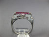 1.82CT DIAMOND & AAA RUBY 18KT WHITE GOLD ROUND & PRINCESS INVISIBLE CROWN RING