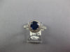 1.75CT DIAMOND & AAA SAPPHIRE 18KT WHITE GOLD CLASSIC ROUND HALO ENGAGEMENT RING