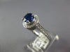 1.75CT DIAMOND & AAA SAPPHIRE 18KT WHITE GOLD CLASSIC ROUND HALO ENGAGEMENT RING