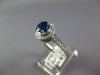 1.75CT DIAMOND & AAA SAPPHIRE 18KT WHITE GOLD CLASSIC ROUND HALO ENGAGEMENT RING