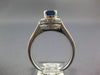 1.75CT DIAMOND & AAA SAPPHIRE 18KT WHITE GOLD CLASSIC ROUND HALO ENGAGEMENT RING