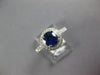 1.75CT DIAMOND & AAA SAPPHIRE 18KT WHITE GOLD CLASSIC ROUND HALO ENGAGEMENT RING