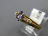 .56CT DIAMOND & AAA TANZANITE 14KT YELLOW GOLD 3D OVAL & ROUND FRIENDSHIP RING