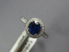 1.75CT DIAMOND & AAA SAPPHIRE 18KT WHITE GOLD CLASSIC ROUND HALO ENGAGEMENT RING