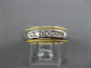 ESTATE .26CT DIAMOND 18KT TWO TONE GOLD 7 STONE ROUND WEDDING ANNIVERSARY RING