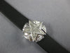 LARGE & LONG .33CT DIAMOND & AAA CRYSTAL 18KT WHITE GOLD 3D STAR LOVE BRACELET