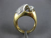 ESTATE WIDE 1.55CT DIAMOND 14KT 2 TONE GOLD SOLITAIRE ETOILE FUN ENGAGEMENT RING