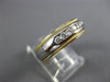 ESTATE .26CT DIAMOND 18KT TWO TONE GOLD 7 STONE ROUND WEDDING ANNIVERSARY RING