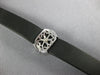 LARGE & LONG .33CT DIAMOND & AAA CRYSTAL 18KT WHITE GOLD 3D STAR LOVE BRACELET
