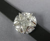 LARGE & LONG .33CT DIAMOND & AAA CRYSTAL 18KT WHITE GOLD 3D STAR LOVE BRACELET