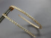 ESTATE LARGE 1.35CT DIAMOND 18KT ROSE GOLD INSIDE OUT OVAL HOOP HANGING EARRINGS