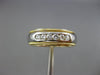 ESTATE .26CT DIAMOND 18KT TWO TONE GOLD 7 STONE ROUND WEDDING ANNIVERSARY RING