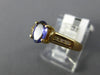 .71CT DIAMOND & AAA TANZANITE 14KT YELLOW GOLD 3D OVAL & ROUND FRIENDSHIP RING