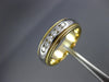 ESTATE .26CT DIAMOND 18KT TWO TONE GOLD 7 STONE ROUND WEDDING ANNIVERSARY RING