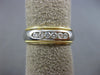 ESTATE .26CT DIAMOND 18KT TWO TONE GOLD 7 STONE ROUND WEDDING ANNIVERSARY RING