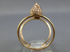ESTATE LARGE .33CT DIAMOND 14KT ROSE GOLD 3D CLASSIC MULTI FLAME FUN RING