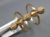 ESTATE LARGE .33CT DIAMOND 14KT ROSE GOLD 3D CLASSIC MULTI FLAME FUN RING