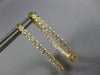 LARGE 2.30CT DIAMOND 18KT YELLOW GOLD INSIDE OUT SHARE PRONG OVAL HOOP EARRINGS