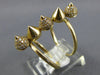 ESTATE LARGE .33CT DIAMOND 14KT YELLOW GOLD 3D CLASSIC MULTI FLAME FUN RING