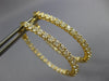 LARGE 2.30CT DIAMOND 18KT YELLOW GOLD INSIDE OUT SHARE PRONG OVAL HOOP EARRINGS