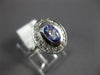 1.16CT DIAMOND & AAA TANZANITE 14KT WHITE GOLD 3D OVAL & ROUND ENGAGEMENT RING