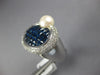 6.52CT DIAMOND & AAA SAPPHIRE & SOUTH SEA PEARL 18K WHITE GOLD 3D CROWN FUN RING