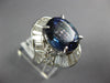 10.52CT DIAMOND & AAA TANZANITE 18K WHITE GOLD 3D OVAL & BAGUETTE BALLERINA RING