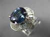 10.52CT DIAMOND & AAA TANZANITE 18K WHITE GOLD 3D OVAL & BAGUETTE BALLERINA RING