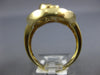 ESTATE LARGE .27CT DIAMOND 14KT YELLOW GOLD 3D MULTI HAPPY DOLPHIN OVAL FUN RING