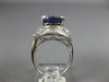10.52CT DIAMOND & AAA TANZANITE 18K WHITE GOLD 3D OVAL & BAGUETTE BALLERINA RING