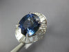 10.52CT DIAMOND & AAA TANZANITE 18K WHITE GOLD 3D OVAL & BAGUETTE BALLERINA RING